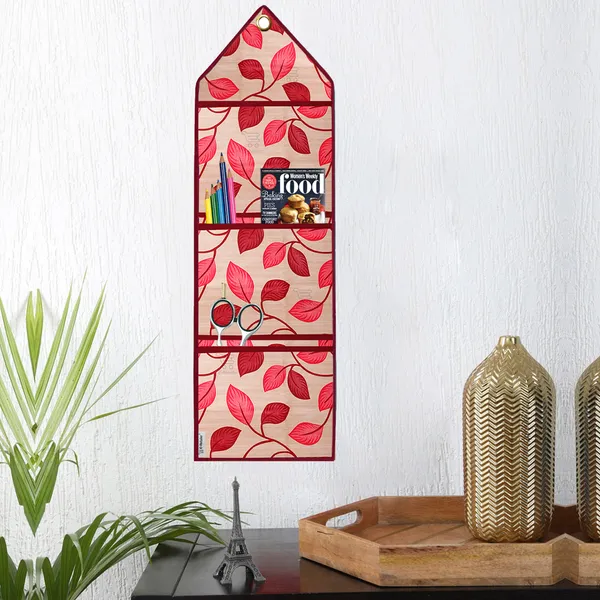 6_Pcs_Of_Cover_Appliances_Cover_Combo_Set_of_(1_Pc._Fridge_Top_Cover_+_2_Pcs._Fridge_Handle_Cover_+_6_Pcs._Fridge_Mat_+_1_Pc._Wall_Hanging_Storage_Organizer)