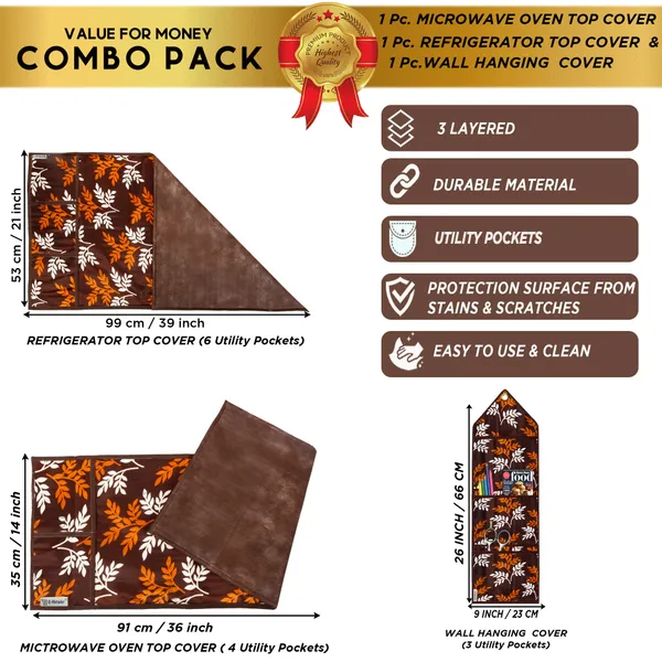 Appliances_Cover_Combo_Set_of_(1_Pc._Fridge_Top_Cover_+_1_Pc._Microwave_Oven_Top_Cover_+_1_Pc._Wall_Hanging_Storage_Organizer)