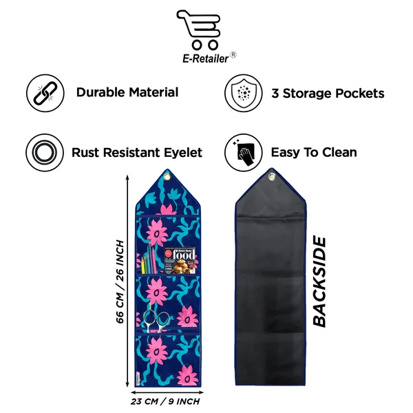 6_Pcs_Of_Cover_Appliances_Cover_Combo_Set_of_(1_Pc._Fridge_Top_Cover_+_2_Pcs._Fridge_Handle_Cover_+_6_Pcs._Fridge_Mat_+_1_Pc._Wall_Hanging_Storage_Organizer)