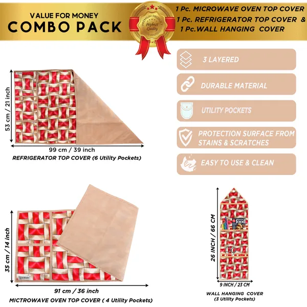 Appliances_Cover_Combo_Set_of_(1_Pc._Fridge_Top_Cover_+_1_Pc._Microwave_Oven_Top_Cover_+_1_Pc._Wall_Hanging_Storage_Organizer)