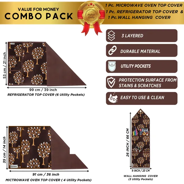 Appliances_Cover_Combo_Set_of_(1_Pc._Fridge_Top_Cover_+_1_Pc._Microwave_Oven_Top_Cover_+_1_Pc._Wall_Hanging_Storage_Organizer)