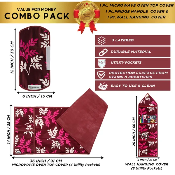 Appliances_Cover_Combo_Set_of_(1_Pc._Microwave_Oven_Top_Cover_+_1_Pc._Microwave_Handle_Cover_+_1_Pc._Wall_Hanging_Storage_Organizer)