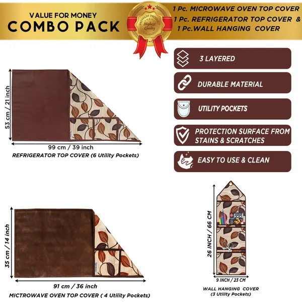 Appliances_Cover_Combo_Set_of_(1_Pc._Fridge_Top_Cover_+_1_Pc._Microwave_Oven_Top_Cover_+_1_Pc._Wall_Hanging_Storage_Organizer)