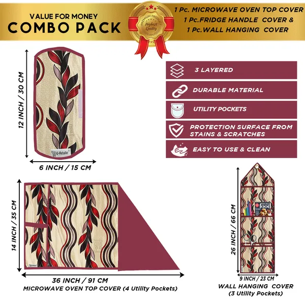 Appliances_Cover_Combo_Set_of_(1_Pc._Microwave_Oven_Top_Cover_+_1_Pc._Microwave_Handle_Cover_+_1_Pc._Wall_Hanging_Storage_Organizer)