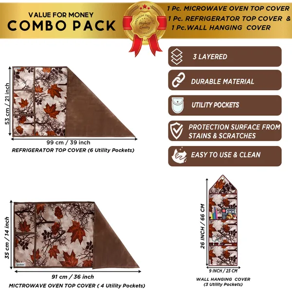 Appliances_Cover_Combo_Set_of_(1_Pc._Fridge_Top_Cover_+_1_Pc._Microwave_Oven_Top_Cover_+_1_Pc._Wall_Hanging_Storage_Organizer)