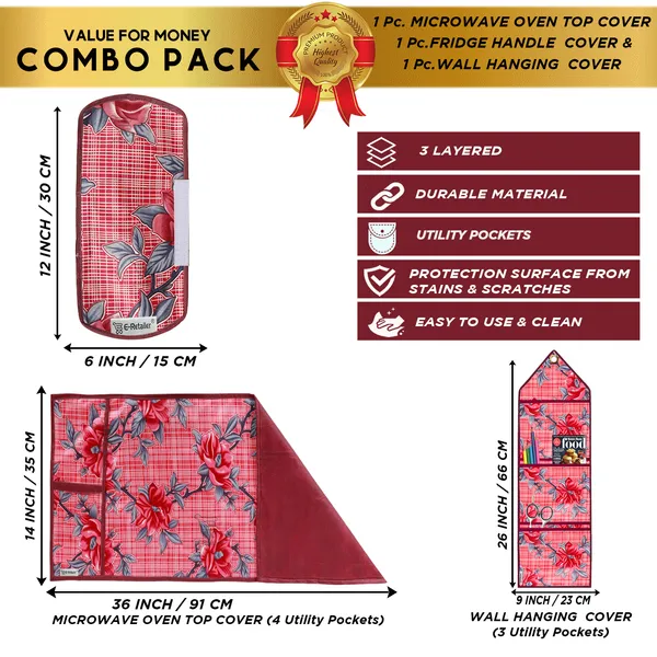 Appliances_Cover_Combo_Set_of_(1_Pc._Microwave_Oven_Top_Cover_+_1_Pc._Microwave_Handle_Cover_+_1_Pc._Wall_Hanging_Storage_Organizer)