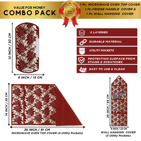 Appliances_Cover_Combo_Set_of_(1_Pc._Microwave_Oven_Top_Cover_+_1_Pc._Microwave_Handle_Cover_+_1_Pc._Wall_Hanging_Storage_Organizer)