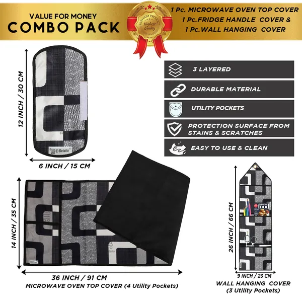 Appliances_Cover_Combo_Set_of_(1_Pc._Microwave_Oven_Top_Cover_+_1_Pc._Microwave_Handle_Cover_+_1_Pc._Wall_Hanging_Storage_Organizer)