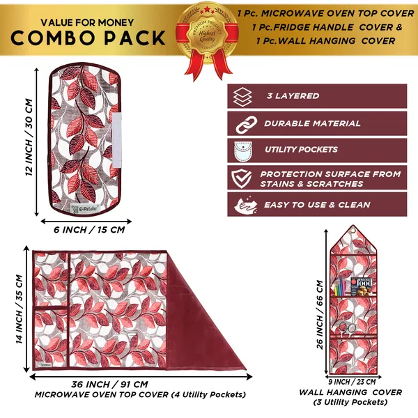 Appliances_Cover_Combo_Set_of_(1_Pc._Microwave_Oven_Top_Cover_+_1_Pc._Microwave_Handle_Cover_+_1_Pc._Wall_Hanging_Storage_Organizer)
