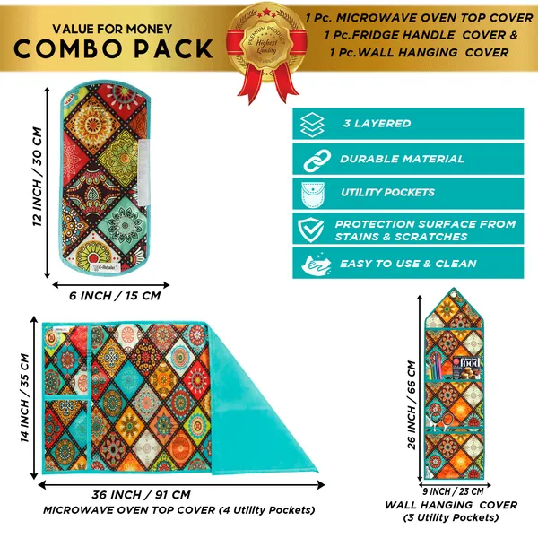 Appliances_Cover_Combo_Set_of_(1_Pc._Microwave_Oven_Top_Cover_+_1_Pc._Microwave_Handle_Cover_+_1_Pc._Wall_Hanging_Storage_Organizer)