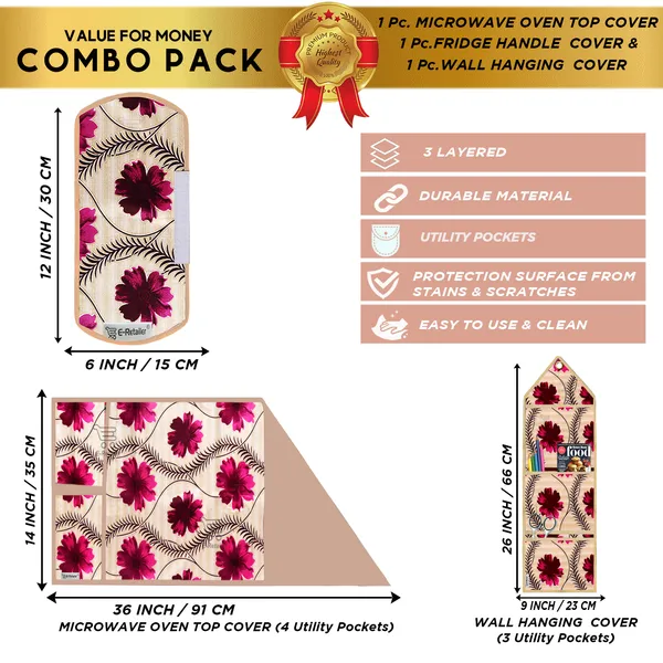 Appliances_Cover_Combo_Set_of_(1_Pc._Microwave_Oven_Top_Cover_+_1_Pc._Microwave_Handle_Cover_+_1_Pc._Wall_Hanging_Storage_Organizer)