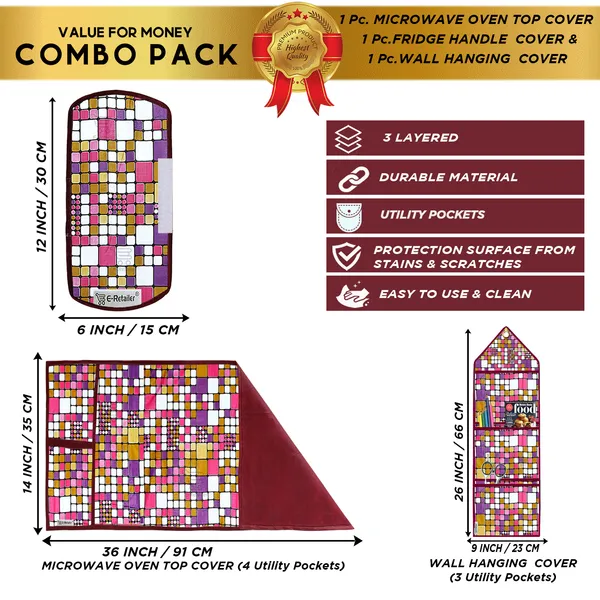 Appliances_Cover_Combo_Set_of_(1_Pc._Microwave_Oven_Top_Cover_+_1_Pc._Microwave_Handle_Cover_+_1_Pc._Wall_Hanging_Storage_Organizer)