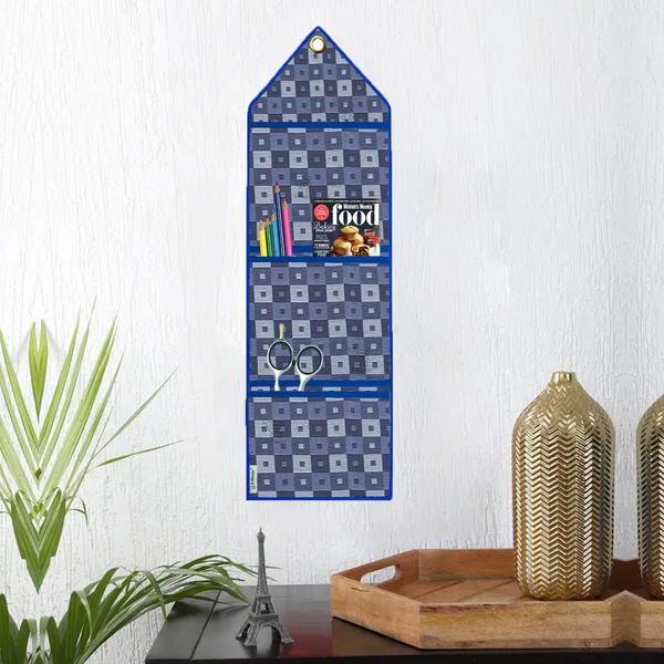 Organizer_Cover_Combo_Set_of_2_Pcs._(Wall_Hanging_Organizer/Magazine_Holder_With_3_Utility_Pockets)