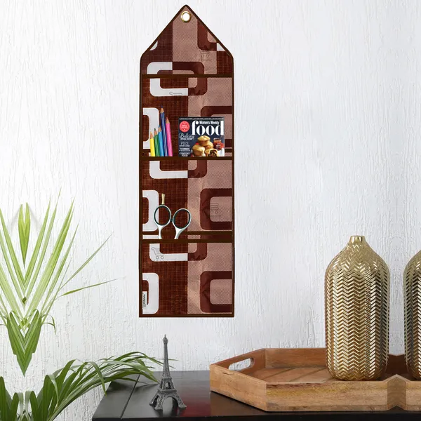 Organizer_Cover_Combo_Set_of_2_Pcs._(Wall_Hanging_Organizer/Magazine_Holder_With_3_Utility_Pockets)