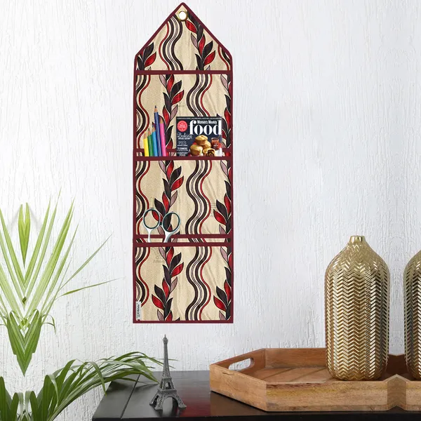 Organizer_Cover_Combo_Set_of_2_Pcs._(Wall_Hanging_Organizer/Magazine_Holder_With_3_Utility_Pockets)