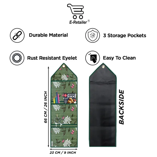 Organizer_Cover_Combo_Set_of_2_Pcs._(Wall_Hanging_Organizer/Magazine_Holder_With_3_Utility_Pockets)