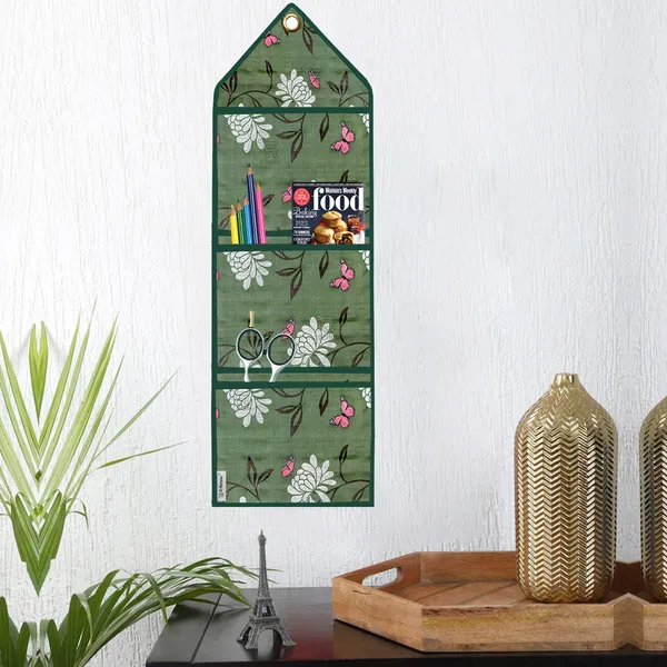 Organizer_Cover_Combo_Set_of_2_Pcs._(Wall_Hanging_Organizer/Magazine_Holder_With_3_Utility_Pockets)