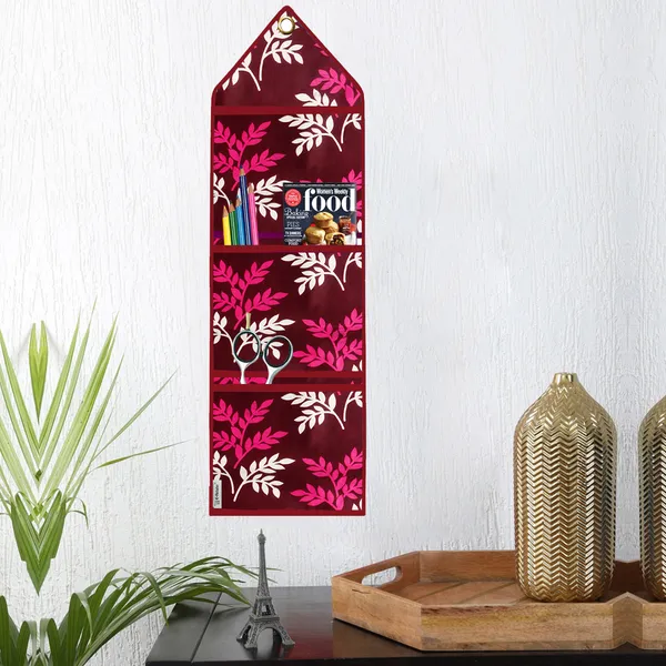 Organizer_Cover_Combo_Set_of_2_Pcs._(Wall_Hanging_Organizer/Magazine_Holder_With_3_Utility_Pockets)
