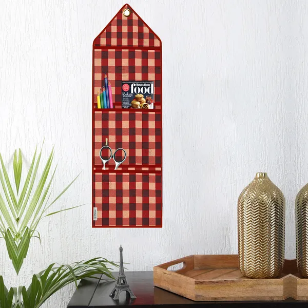 Organizer_Cover_Combo_Set_of_2_Pcs._(Wall_Hanging_Organizer/Magazine_Holder_With_3_Utility_Pockets)