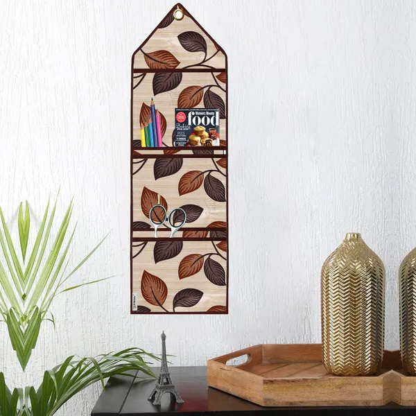 Organizer_Cover_Combo_Set_of_2_Pcs._(Wall_Hanging_Organizer/Magazine_Holder_With_3_Utility_Pockets)