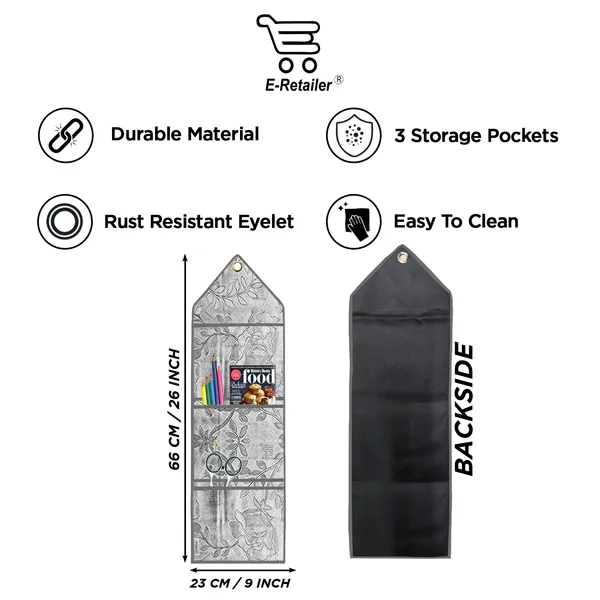 Organizer_Cover_Combo_Set_of_2_Pcs._(Wall_Hanging_Organizer/Magazine_Holder_With_3_Utility_Pockets)