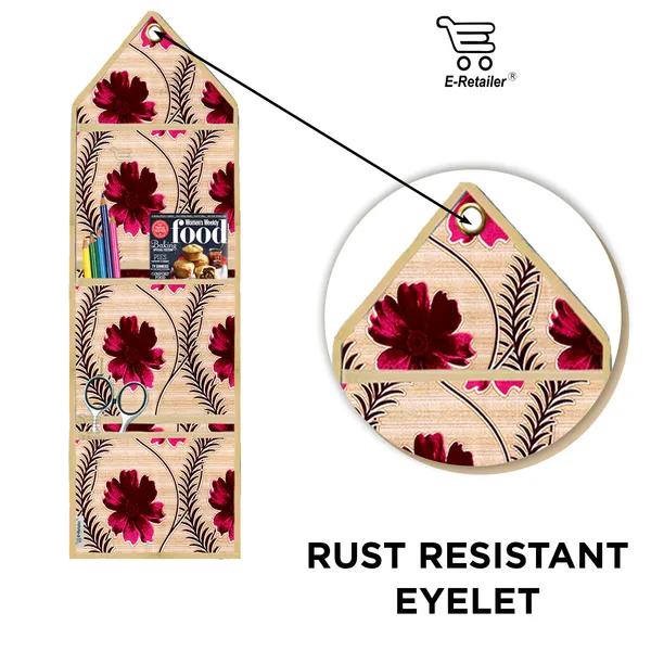 Organizer_Cover_Combo_Set_of_2_Pcs._(Wall_Hanging_Organizer/Magazine_Holder_With_3_Utility_Pockets)