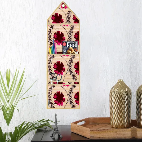 Organizer_Cover_Combo_Set_of_2_Pcs._(Wall_Hanging_Organizer/Magazine_Holder_With_3_Utility_Pockets)