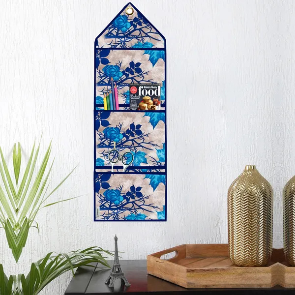 Organizer_Cover_Combo_Set_of_2_Pcs._(Wall_Hanging_Organizer/Magazine_Holder_With_3_Utility_Pockets)
