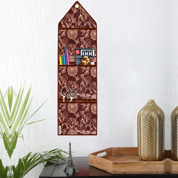 Organizer_Cover_Combo_Set_of_2_Pcs._(Wall_Hanging_Organizer/Magazine_Holder_With_3_Utility_Pockets)