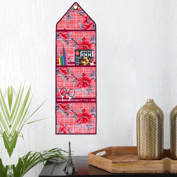 Organizer_Cover_Combo_Set_of_2_Pcs._(Wall_Hanging_Organizer/Magazine_Holder_With_3_Utility_Pockets)