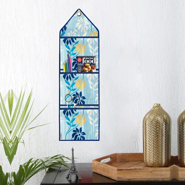 Organizer_Cover_Combo_Set_of_2_Pcs._(Wall_Hanging_Organizer/Magazine_Holder_With_3_Utility_Pockets)