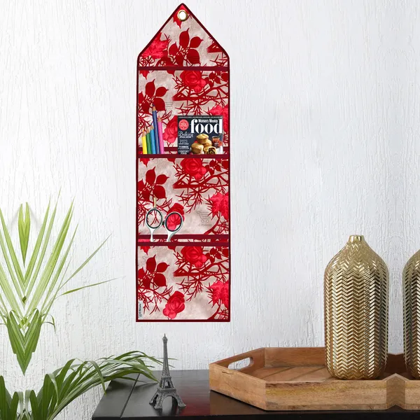 Organizer_Cover_Combo_Set_of_2_Pcs._(Wall_Hanging_Organizer/Magazine_Holder_With_3_Utility_Pockets)