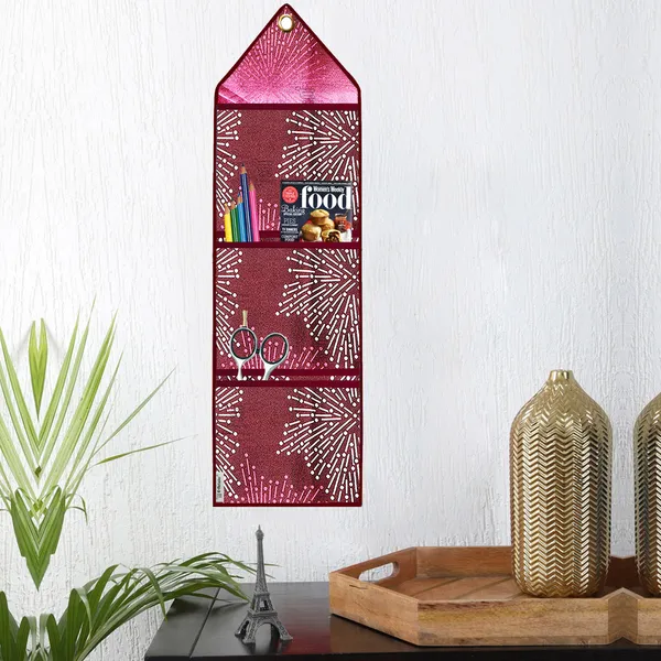 Organizer_Cover_Combo_Set_of_2_Pcs._(Wall_Hanging_Organizer/Magazine_Holder_With_3_Utility_Pockets)