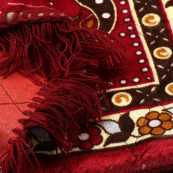 Quilted_Velvet_Prayer_Mat/Pooja_Aasan_Mat/Floor_Mat_(Color-Floral_Red,_Size-18X18_Inches)
