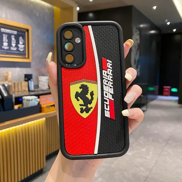 AS PLATINUM Samsung S24 5G Ferrari Soft Silicone 3D Cartoon Back