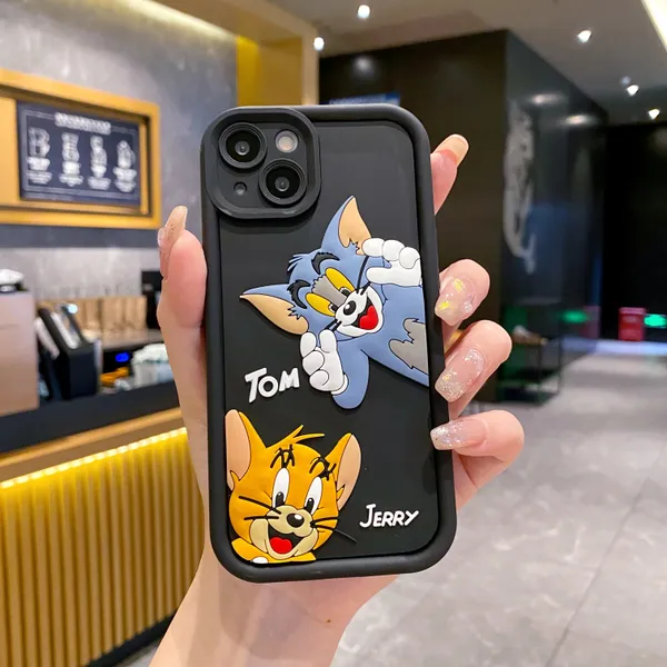 AS PLATINUM Apple iPhone Tom and Jerry Soft Silicone Cute 3D Cartoon Back  Cover Case Tom and Jerry Price in India Buy AS PLATINUM Apple iPhone  Tom