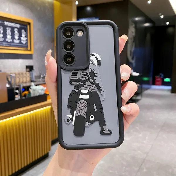 AS PLATINUM Samsung S20 FE 5G Moto Rider Soft Silicone Cute 3D Cartoon Back  Cover Case Pattern Price in India Buy AS PLATINUM Samsung S20 FE 5G 