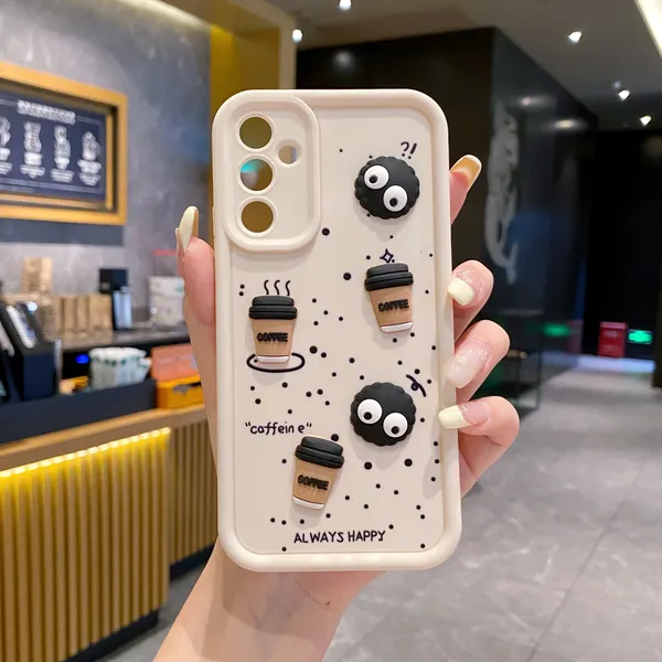 AS PLATINUM Samsung A16 5G Coffee Soft Silicone Cute 3D Cartoon Back Cover  Case Pattern 11 Price in India Buy AS PLATINUM Samsung A16 5G Coffee