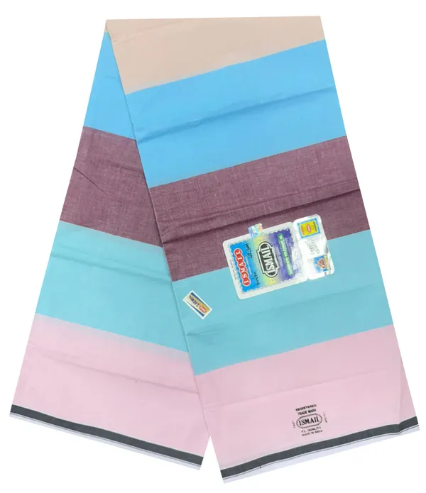 100%_Pure_Cotton_Color_Stripes_Lungi_2.60_Meter_(big_size_in_width)