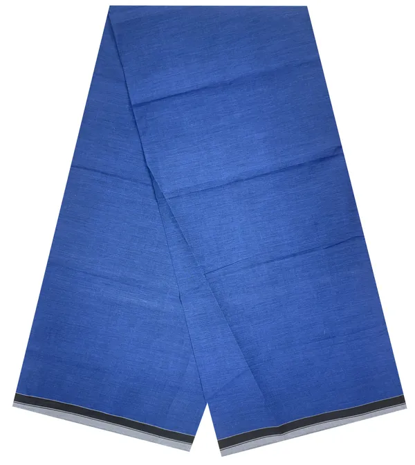100%_Pure_Cotton_ISMAIL_Plain_Color_Grey_Lungi_-_2.10_Mtrs