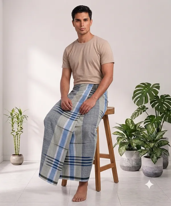 100%_cotton_silver_katari_lungi_for_men_