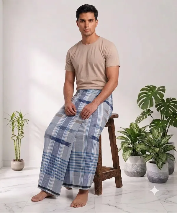 100%_cotton_silver_katari_lungi_for_men_
