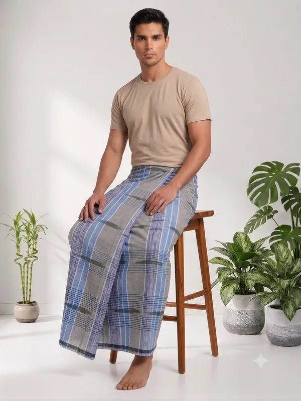 100%_cotton_silver_katari_lungi_for_men_