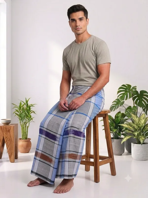 100%_cotton_silver_katari_lungi_for_men_