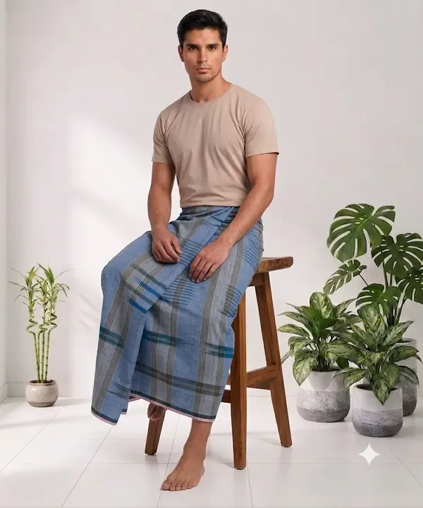 100%_cotton_silver_katari_lungi_for_men_