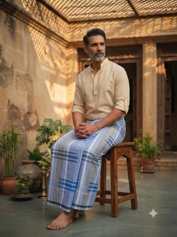 100%_cotton_silver_katari_lungi_for_men_