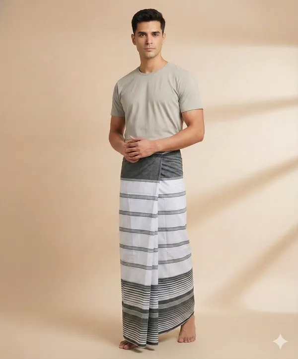 100%_cotton_stripes_lungi_for_men_2.10_,_2.25_and_2.60_meter