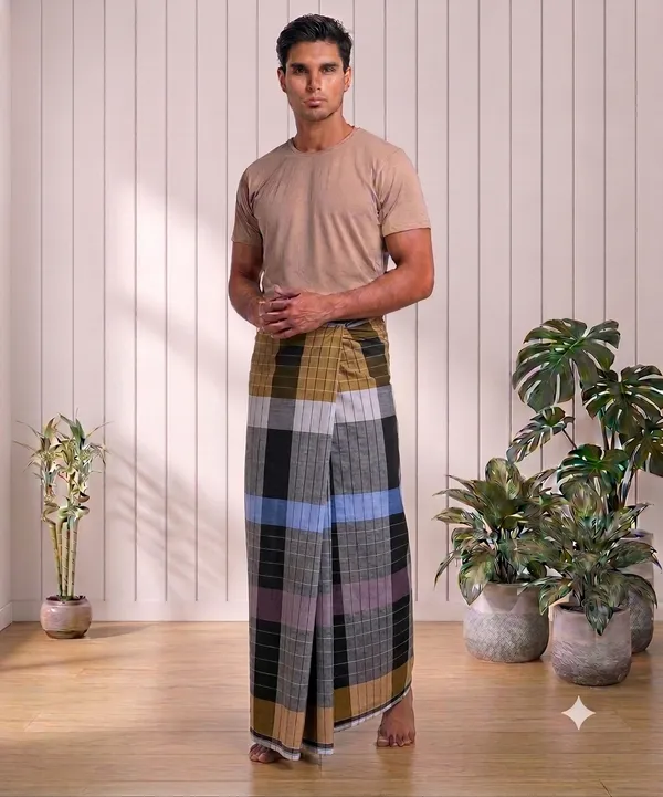 100%_pure_cotton_black_fancy_design_lungi_for_men_2.10_meter