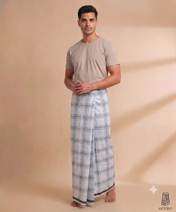100%_pure_cotton_checkered__lungi_for_men_2.10_meter_