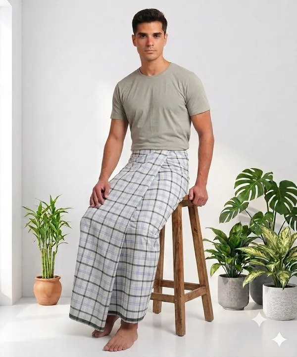100%_pure_cotton_checkered__lungi_for_men_2.10_meter_